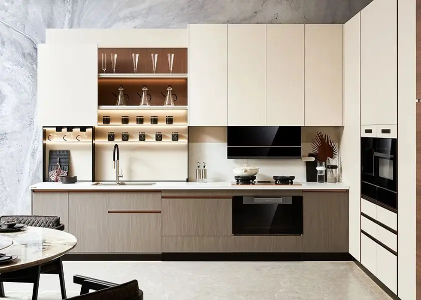 Warna Dapur Estetik Minimalis Putih Cream